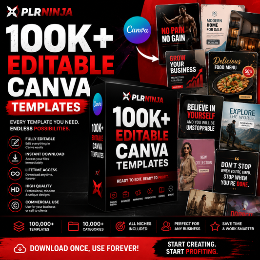 🚀 10,000+ Editable Canva Templates Bundle